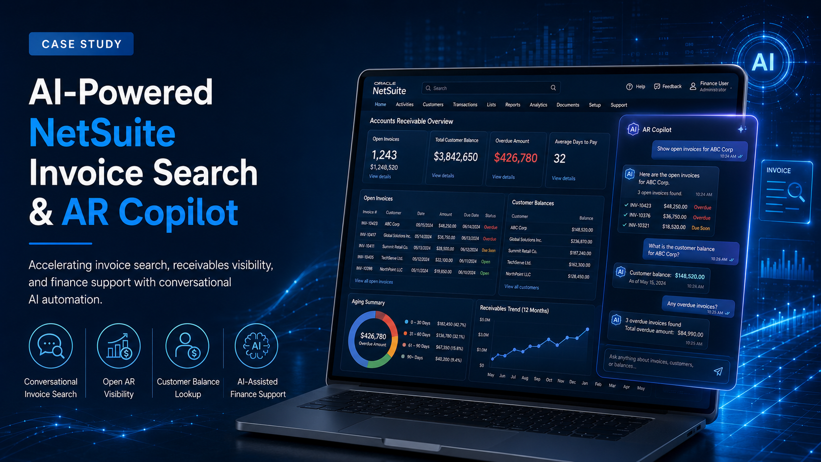 AI-Powered NetSuite Invoice Search & AR Copilot